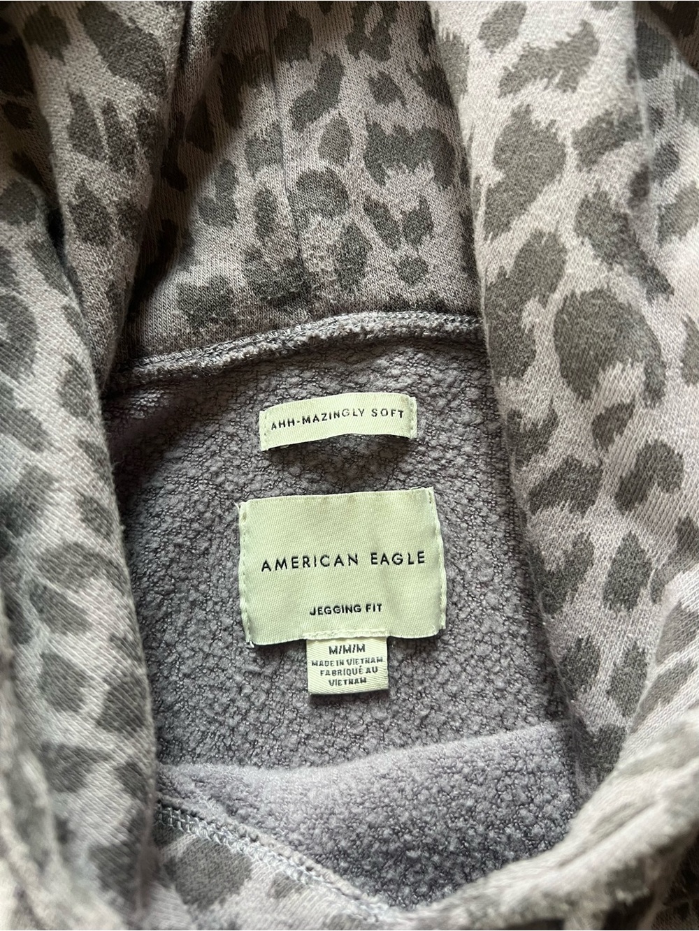 American Eagle Leopard Print Hoodie - Picture 2 of 2